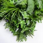 PE Outdoor Decorative Artificial Green Walls 35mm Synthetic Grass Landscape For