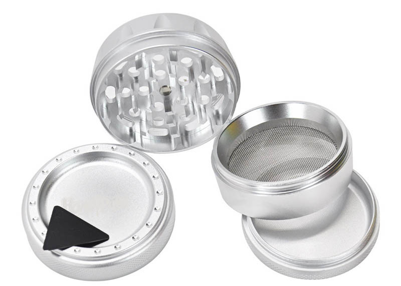 63mm Four Layer Premium Herb Grinder Aluminum Alloy 133g Light Weight
