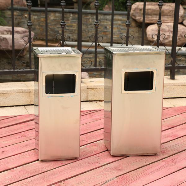 Elevator Corridor Smoke Bucket Hotel Lobby Smoke Out Stainless Steel Outdoor Trash Can