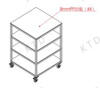 Wholesale Aluminum Tube Industrial Trolley Special Measuring Frame Transfer Vehicle from china suppliers