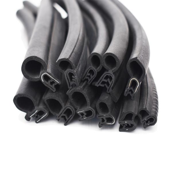 Water Resistant Clip on U Profile Rubber Seal Foam Bulb Glass Edge Trim for Car
