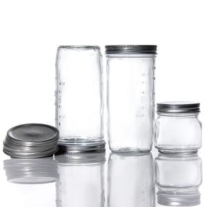Wholesale Cheap Price Round 180Ml 280Ml 380Ml 500Ml Food Package Glass Mason Jars With Screw Top Lid from china suppliers
