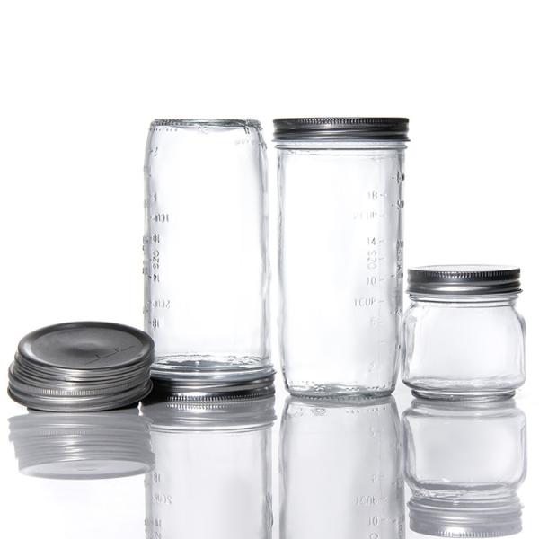 Cheap Price Round 180Ml 280Ml 380Ml 500Ml Food Package Glass Mason Jars With