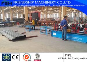 Wholesale GCr15 C Z Purlin Roof Panel Roll Forming Machine from china suppliers