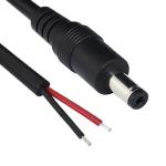 DC 2.1x5.5mm Male Female Socket Barrel Connector to Open DC Pigtail Power Cable