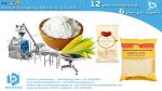 Wheat flour 1kg gusset bag packaging machine with printing and labeling BSTV