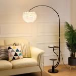Romantic Feather Floor Lamp, Sofa Vertical Table Lamp for Living Room Bedroom