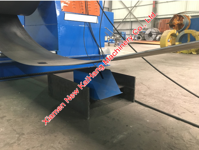 Heavy Gauge 8 Tons Hydraulic Decoiler For Highway Guard Rail Roll Forming Machine