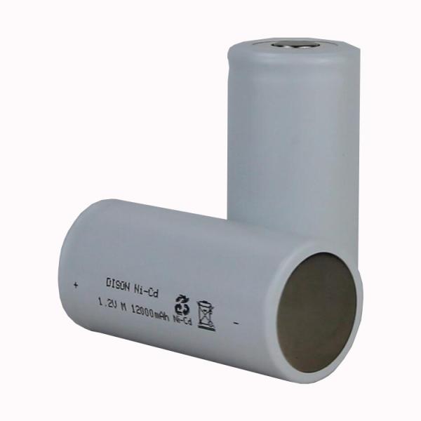 Low Temperature -40°C Rechargeable NiCd Battery Cell 1.2v 10ah With Long Cycle