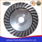 Light Weight 100-180mm Turbo Concrete Grinding Wheel With Aluminium Core