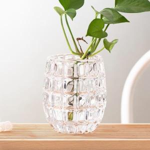 Wholesale Egg Shape Home Decoration Glass Bottles 520ml Machine Made Mini Clear Glass Vases from china suppliers