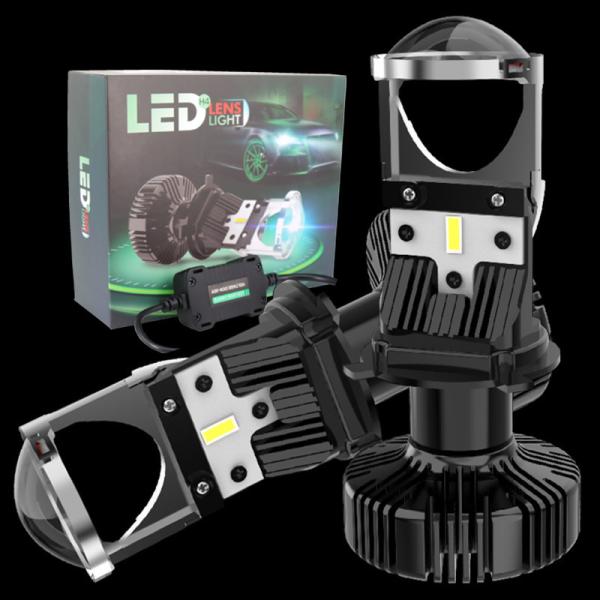 JALN7 Car LED Lens Headlight Bulb H4 60/55W 10000LM 12V Truck 24V Head Lamp