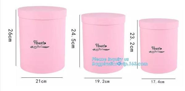 Custom luxury small round paper necklace gift packaging box with ribbon,Exquiste