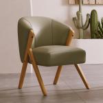 Modern Nordic Wood Chair Sturdy Ash Solid Wood Frame for Hotel Design Velvet