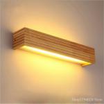Nordic Solid Wood Wall Lights Staircase Corridor Rectangular Bathroom LED Wall