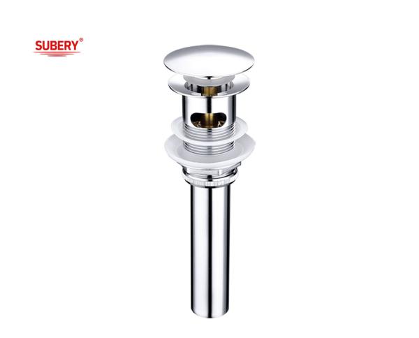 OEM Chrome Wash Basin Drainer With Pipe Stopper Vanity Waste Drain Pop Up Vessel