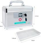Medication Lock Box With Key, Locked Medicine Box, Lock Box For Medication,