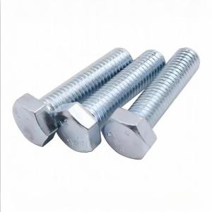 Wholesale NXF ASTM DIN JIS S235JR/A105JRB/DINST37-2/JISSS400/ASTMA283C M10 55mm Carbon Steel Zinc Plated Galvanized Hexagonal Bolt from china suppliers
