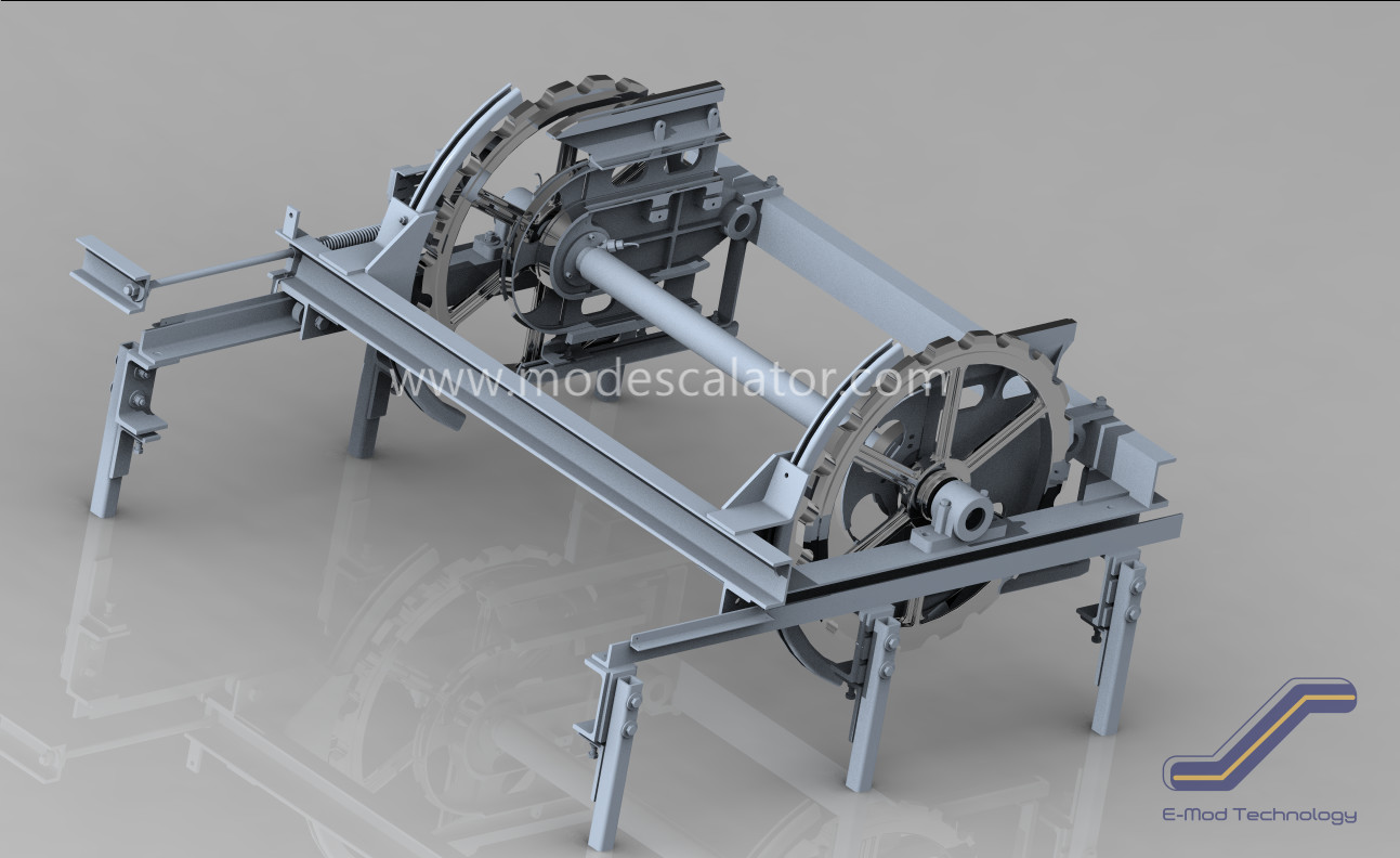 Width 1000 Escalator Main Drive 20A Escalator Tension Carriage