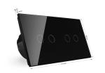 toughened glass panel smart electrical switches for remote control the lamps