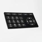 Abrasion Resistant Silicone Rubber Keypads , Rubber Membrane Switch Multifunctio