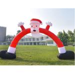Customized Family Holiday Party Decoration Inflatable Santa Claus Arch