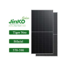 Wholesale Jinko Solar 560W 565W 570W 575W 580W Tiger Neo N-Type 72hl4-BDV Bifacial Solar Panel from china suppliers
