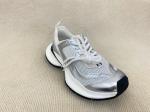 Women grey crossover strap running shoes with comfort breathable mesh upper and