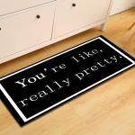 Modern Personalized Kitchen Floor Mats Long Strip Kitchen Carpet Runner