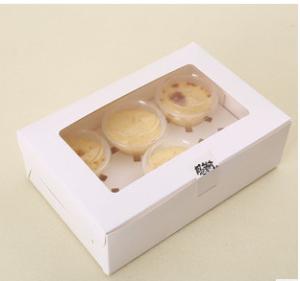 Wholesale Two packs cupcake box wholesale,Pure white cake box from china suppliers
