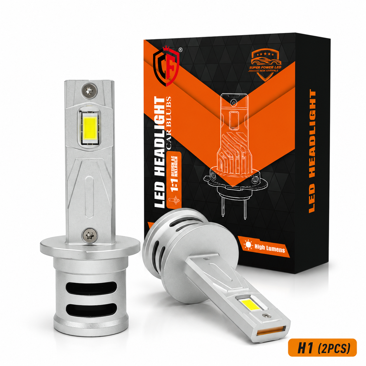 F35 Plug and Play LED Headlight Bulb High Brightness Fan Cooling Car LED Headlight Conversion Kit
