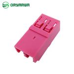High Density One Piece Type Flangeless Duplex LC Fiber Optic Adapter