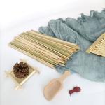 Natural Safe Disposable Custom Flat Bamboo Skewer Sticks For Bbq