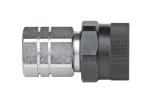 Steel Flat Face Hydraulic Coupler , QKEP Series Flat Faced Hydraulic Coupler