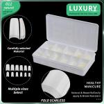 500pcs Medium Ballerina Shape False Nail Tips Half Cover Acrylic False Nails