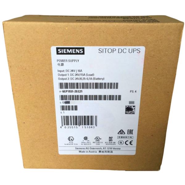 SIEMEN S6EP1931-2EC21 SITOP DC UPS MODULE 24 V/15 A UNINTERRUPTIBLE POWER SUPPLY