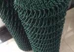 10 Gauge 2in Opening Green Chain Link Fence For Baseball Fields