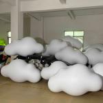 Giant White PVC Inflatable Balloon Clouds For Decoration