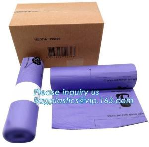Wholesale Environmental Biodegradable Bin Liner bags, Compostable Garbage Bags, Edible 100% fully compostable biodegradable plasti from china suppliers