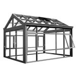 Aluminum Alloy Material Sunroom Greenhouse With Glass Sunroom And Polygon Roof
