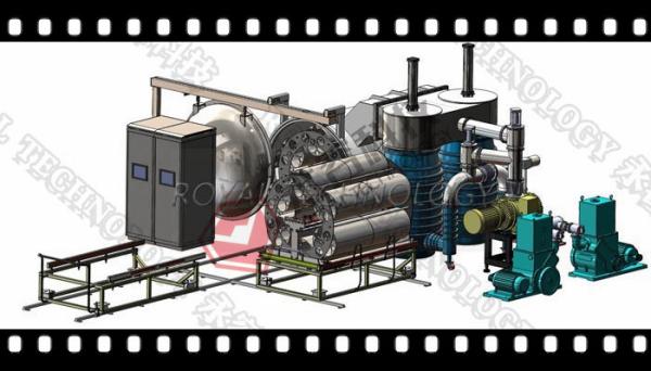Horizontal High Vacuum Sputter Deposition System , DC Sputtering Coating Machine