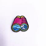 Unique Design Metal Lapel Pins , Gold Plated Hard Enamel Badges