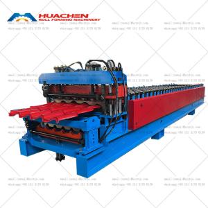 Wholesale Glazed Trapezoidal Sheet Making Roof Panel Rollformer Machine from china suppliers