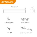 Kitchen Cabinet Aluminium Profile Strip Light 3000K / 4000K Color Temperature
