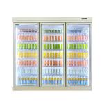 Adjustable Shelf Glass Door Beverage Cooler For Supermarket Cold Storage Display