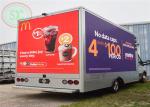 outdoor p6 full color advertising led screen installed on a truck with high