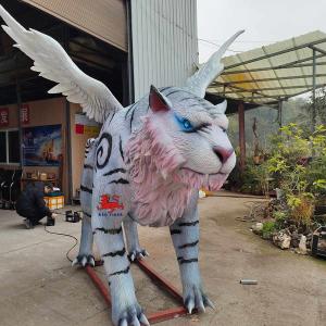 Wholesale sun resistance Realistic Animatronic Animals Chinese Mythological Creatures White Tiger from china suppliers