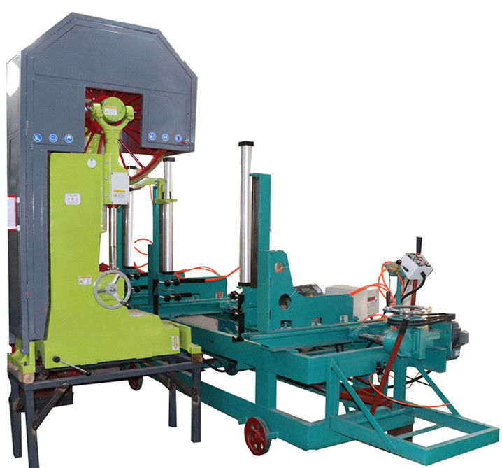 Log Cutting Vertical Band Sawmill With foundation Timber sawmill Machine For Sale