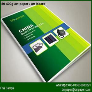 80gsm 67*87cm Coated art paper Art Paper Brochure Printing