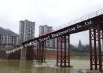 Multispan Single Lane Prefabricated Bailey Steel Bridge Construction Assembly
